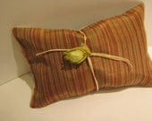 Green and Red Narrow Stripe Hops Pillow - Sleep Aid Aromatherapy Pillow