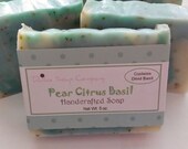 Pear Citrus Basil Handcrafted Soap