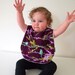 Large Toddler bib girls purple