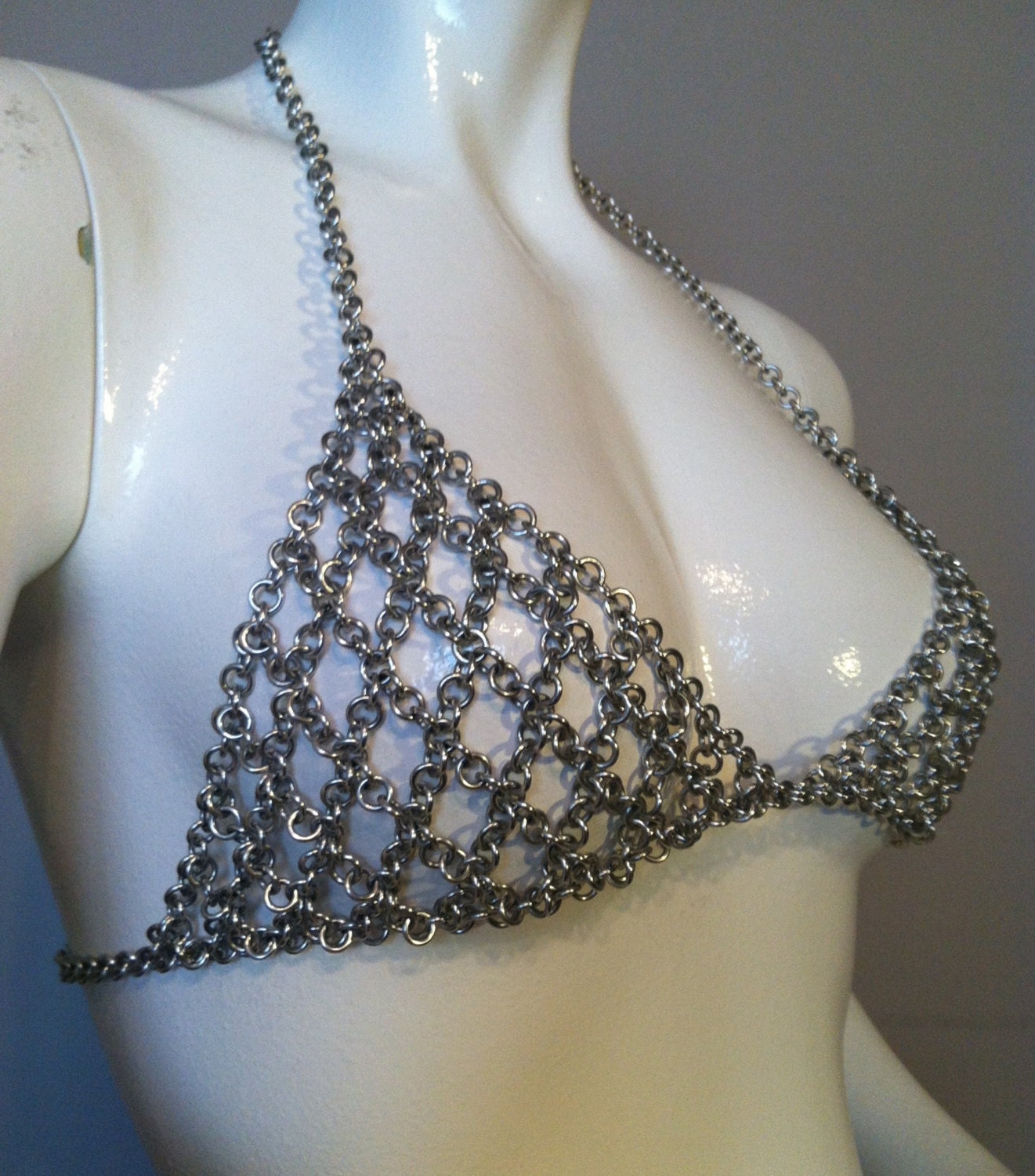 Handmade Chainmaille Bikini Top