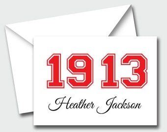 Delta Sigma Theta Sorority Date Notecards