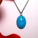Green Turquoise Stone Pendant Necklace