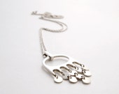 Modernist Kaunis Koru Sterling Silver Necklace Finland Scandinavian Nordic 1960s Minimalist