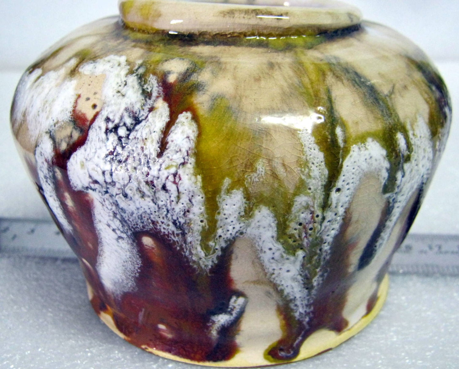 Ceramic red yellow white colors vase for decoration, Stoneware bud vase,hand decorative thrown,desk souvenir,home decor keramik,ornament pot