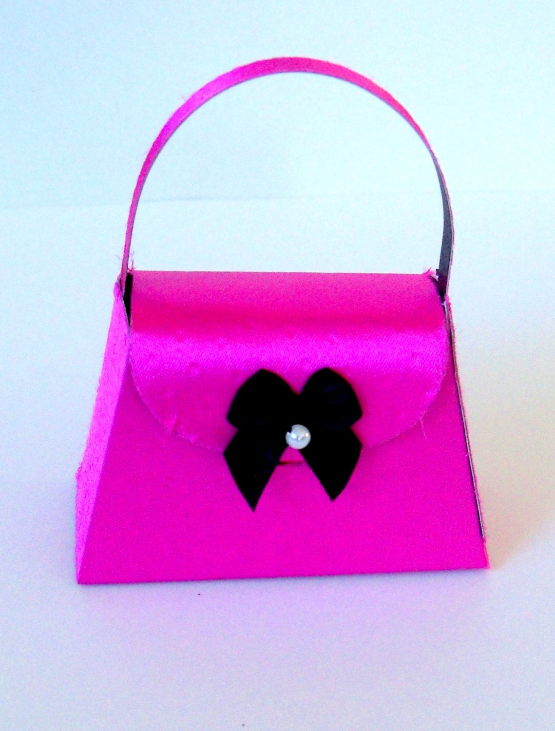 Purse Party Favor made of fabric and paper