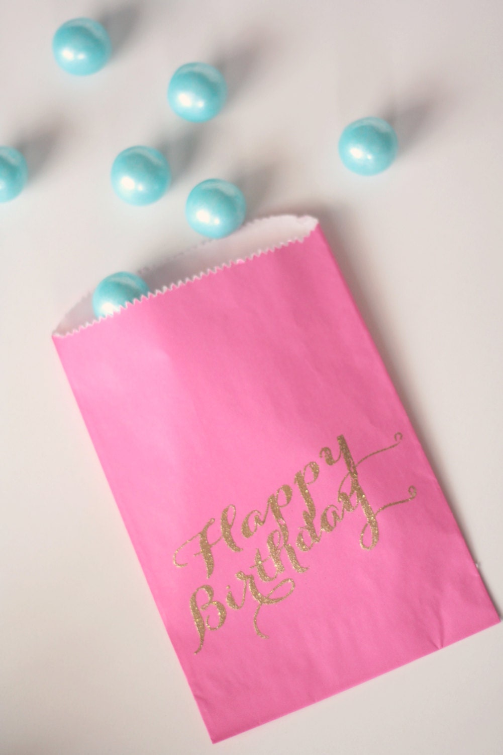 Pink Gold Embossed Treat Bags - Set of 10 Il_170x135