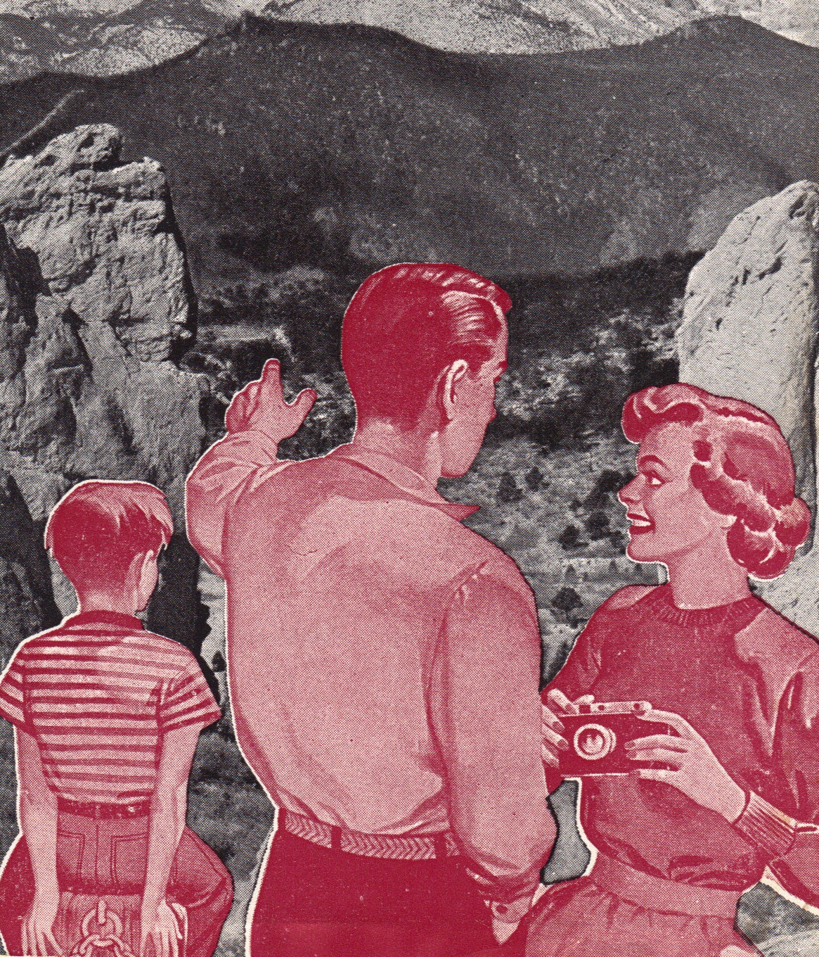 1958 Pikes Peak vacation foldout pamphlet