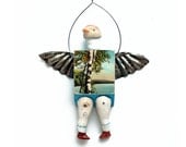 PIGEON TOED 3 original art doll German bisque doll parts BIRD ornie   by Elizabeth Rosen