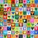 100 HEARTS love art mixed media hearts ORIGINAL art by Elizabeth Rosen