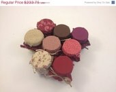 ON SALE 15% off 85 Mason Jar Favors in earthy prints with Custom Labels Il_170x135