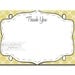Yellow Gray Thank You Card 4x6 Flat Thank You Notecard Communion Bridal Baby Shower DIY Digital or Printed - Whitney Style