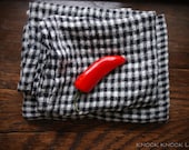 Set of 2 Gingham Linen Tea Towels