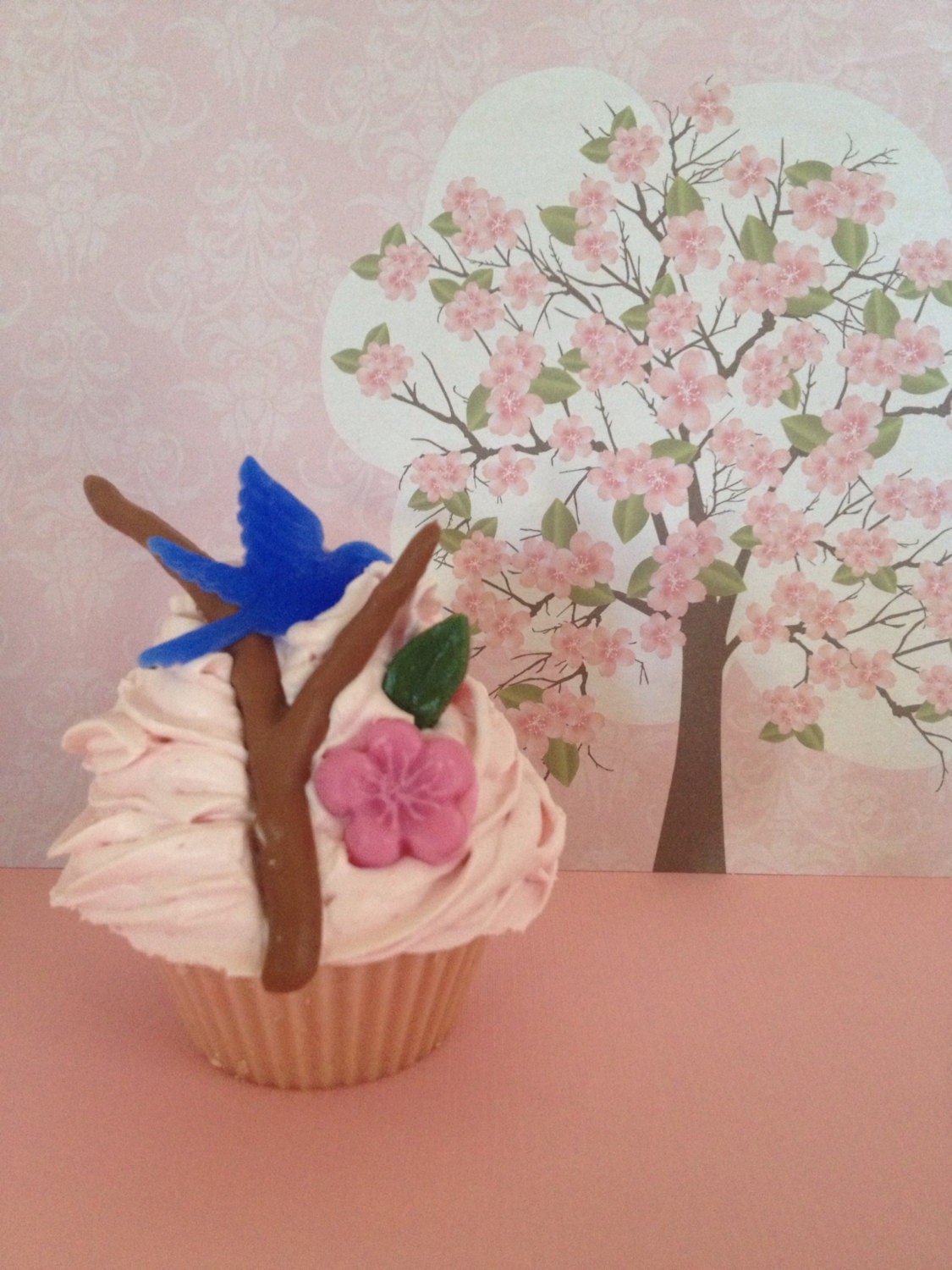 Japanese Cherry Blossom Soap Cupcake