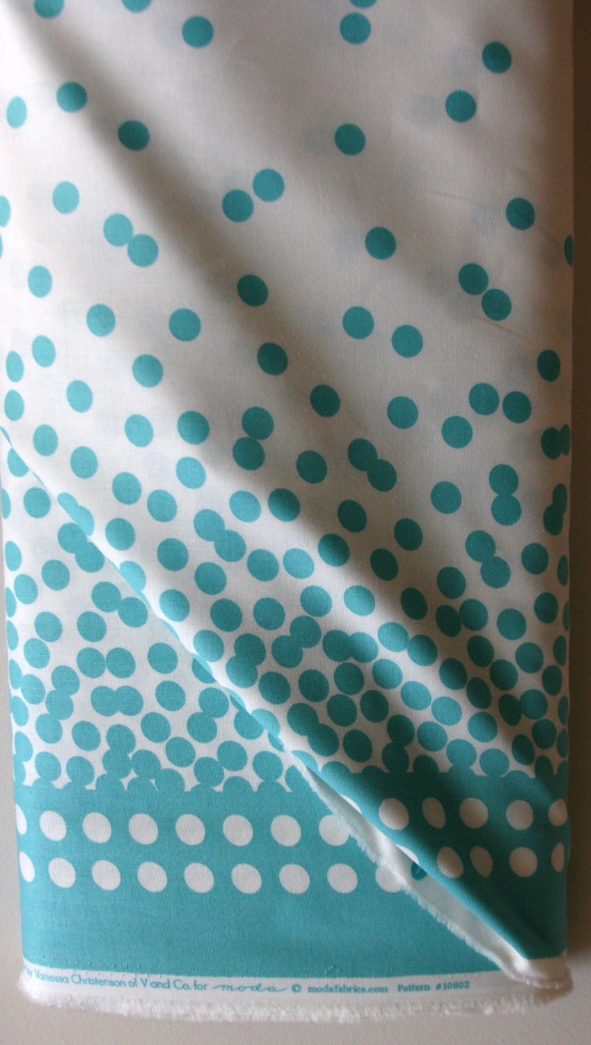 Metro Dots Dotty Ombre in Aquatic Blue by V & Co. for Moda - ONE YARD CUT