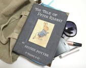 Vintage Peter the Rabbit Beatrix Potter Book cover Clutch