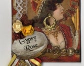 Gypsy Rose Mixed Media Collage ACEO/ATC