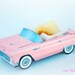 Pink Vintage Car Box - Favor Boxes - Food Boxes 5 Pack - PINK Food Box - Food Tray - Barbie - Girls Party Food Box
