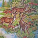 Vintage Forest Scene Wallpaper