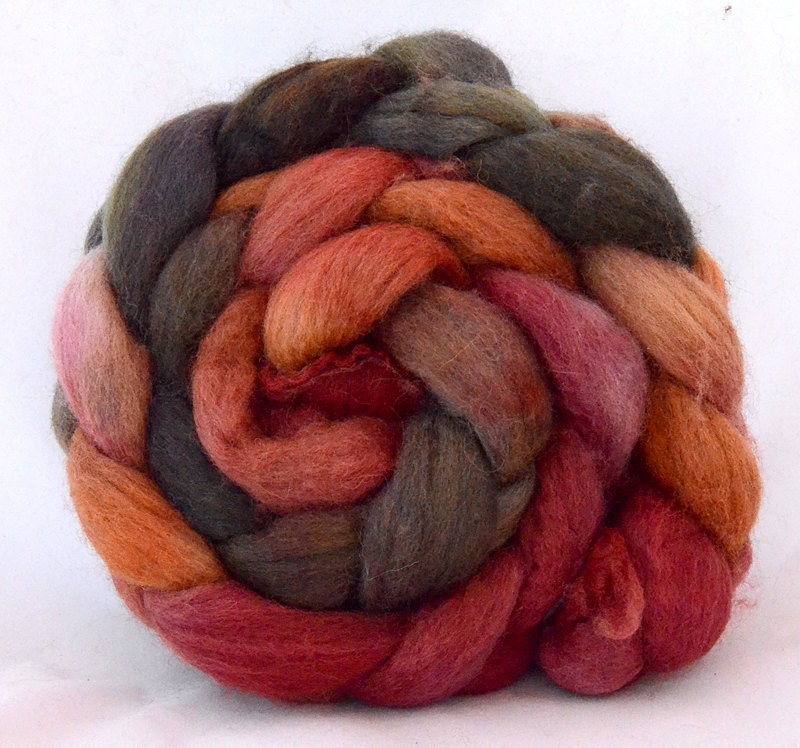 BFL/Silk Top for spinning, 4 oz