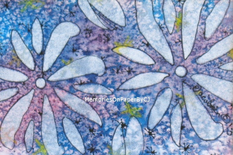 Mixed Media Original Painting Floral 4