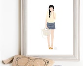 Though Very Humble : Custom Paper Doll Portrait Illustration