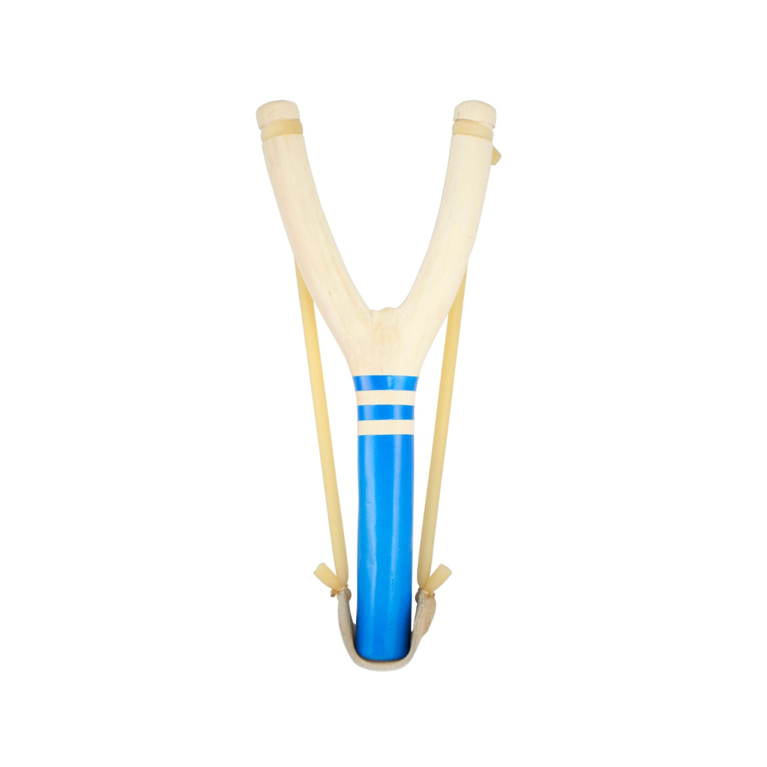 Neon Blue & Natural Slingshot