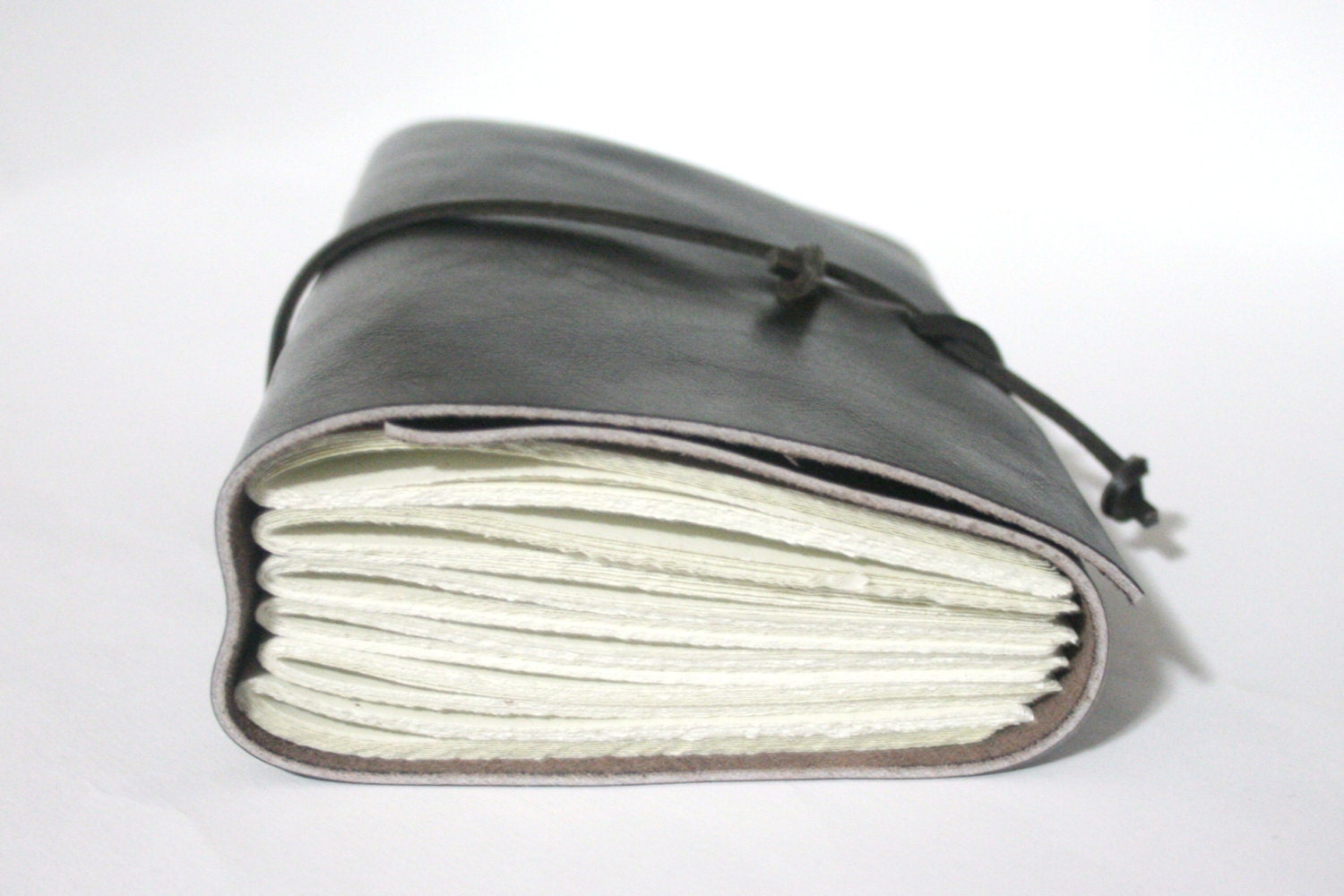 Leather Journal, Espresso Brown, Hand-Bound 4.5 x 6 Journal by The Orange Windmill on Etsy