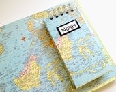 Large Travel Journal and Notebook with Custom Map