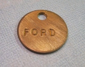 Vintage Brass Tool Tag