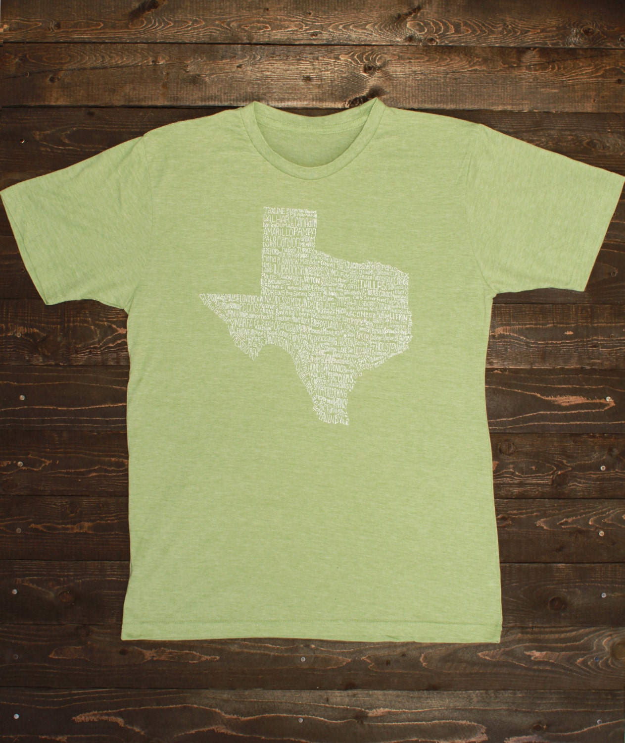 Texas City T-shirt  -   "I've Been Everywhere" - Green Heather Blend