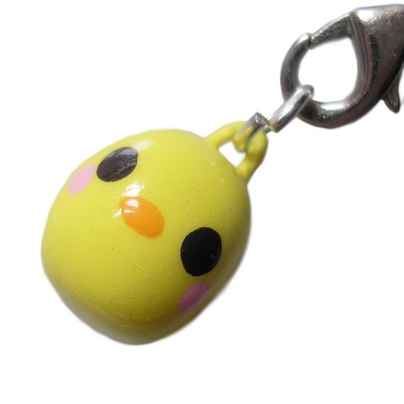 Kawaii Chick Phone Charm Polymer Clay