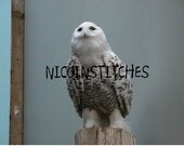 White Owl cross stitch pattern -PATTERN ONLY