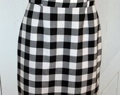 Pencil Skirt Graphic Black and White, high waisted, striped