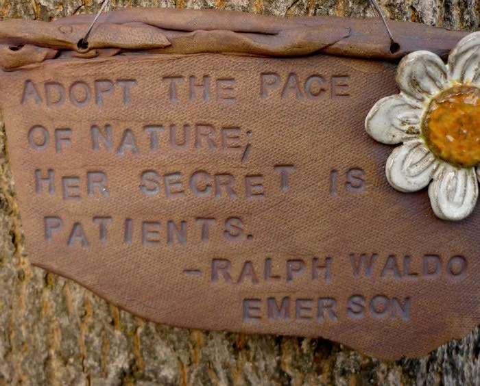 Ralph Waldo Emerson Motivational Positive Encouraging Inspirational Quote Wall Hanging Sign HANDMADE
