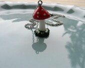 Whimsical Mushroom Necklace