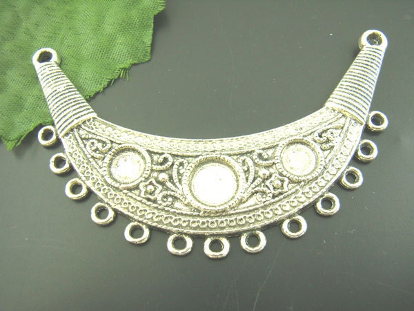 Tibetan Antiqued Silver Connector  70x20mm  2pcs- Ships Immediately from California - SC666