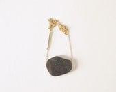 Pyrite Necklace : Summer Fashion - Single Pyrite Slab