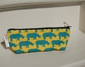 Handmade colorful pencil case made out of cotton