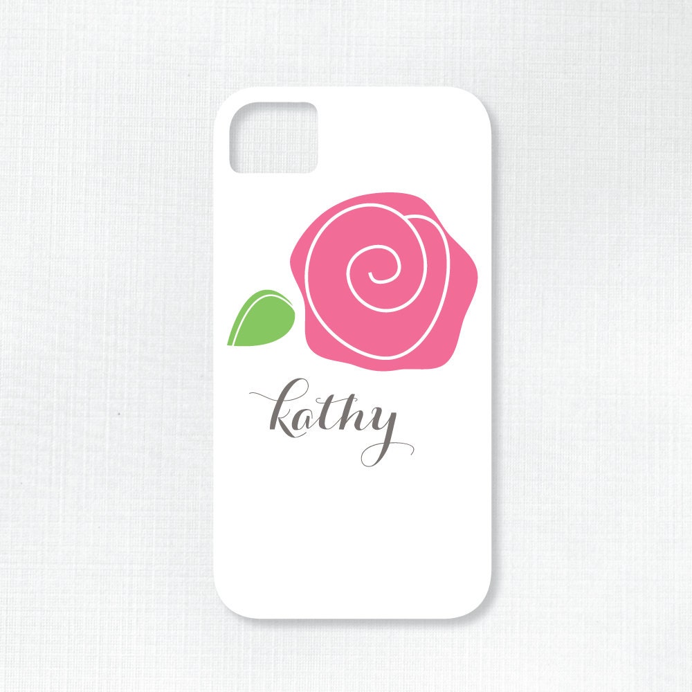 Personalized iPhone 5 or 4 / 4S Case - Fresh Roses Collection - Choice of Color Il_170x135