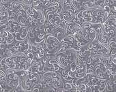 Grey Fabric, Grey and White Swirl Fabric, Swirl Fabric, Light Gray Fabric, 1 yard fabric