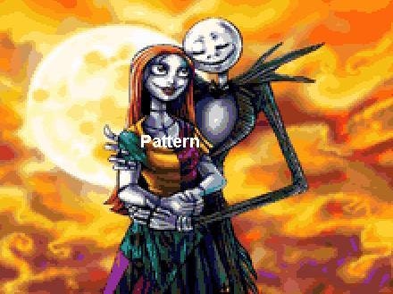 The Nightmare Before Christmas N2. Cross Stitch Pattern. PDF Files.  Free shipping.