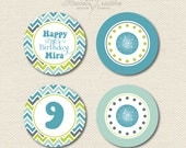 CUSTOMIZABLE PARTY CIRCLES -- Groovy Disco Collection -- Mirabelle Creations Il_170x135