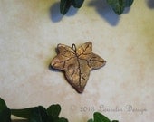 Copper Ivy Leaf Pendant