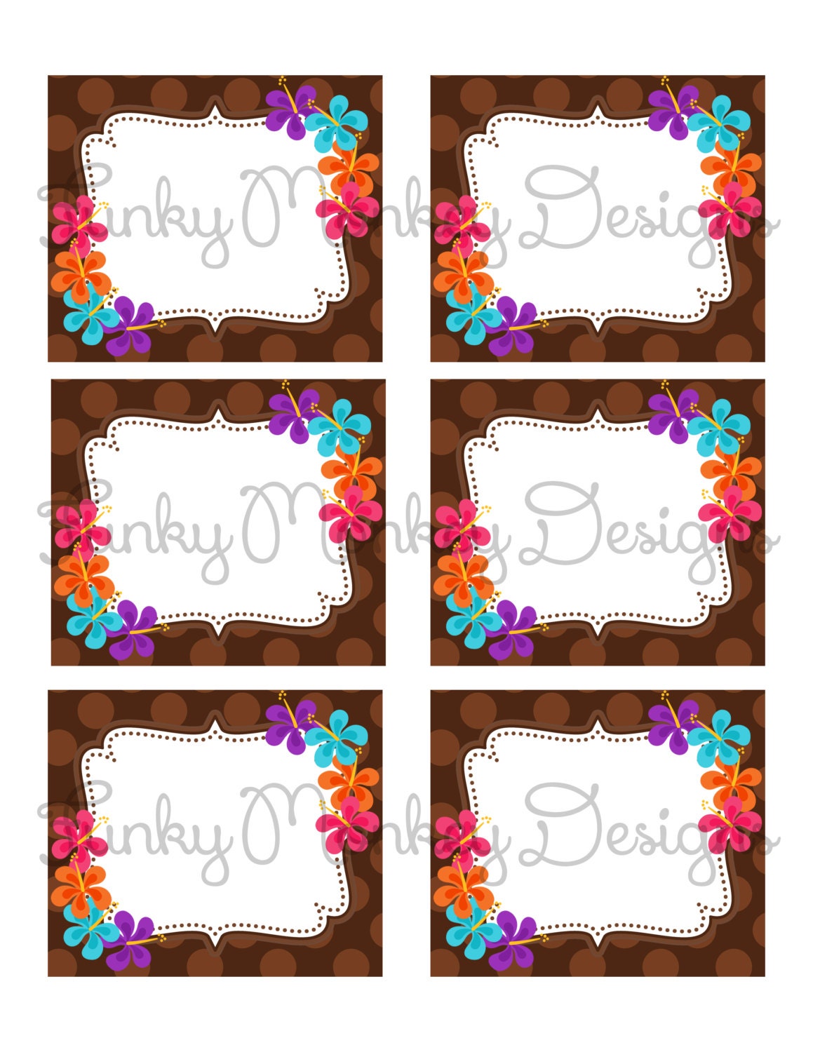 Diy INSTANT DOWNLOAD Luau Summer Birthday Party Digital PRINTABLE food labels Il_570xn