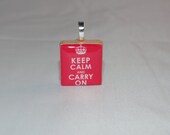 Keep Calm and Carry On pendant