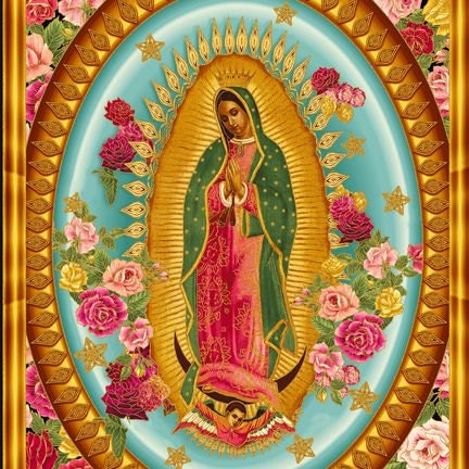 Robert Kaufman - Inner Faith - Virgin Mary - Bright - B Creative - PANEL Fabric