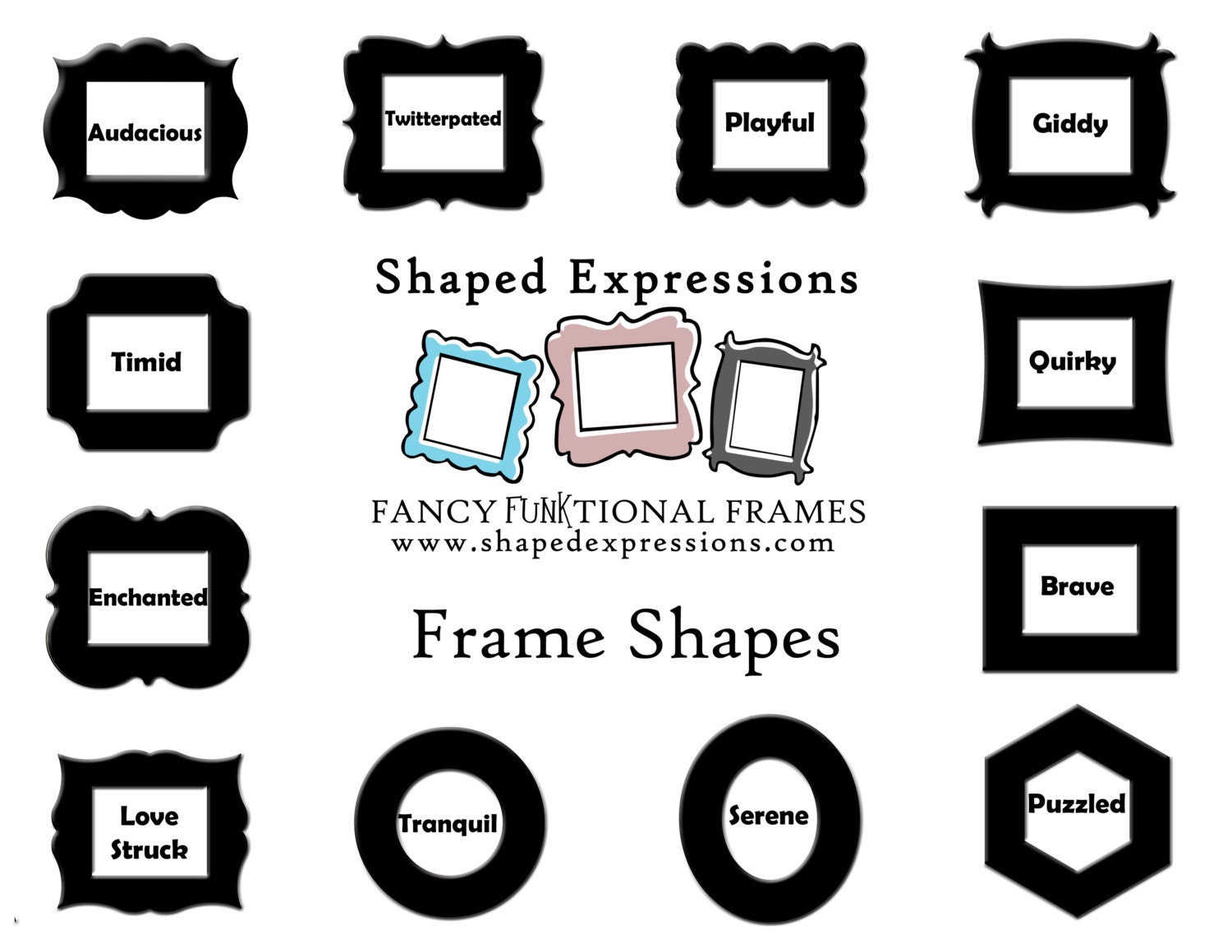 8x10 whimsical picture frame - Unfinished - Choose your shape