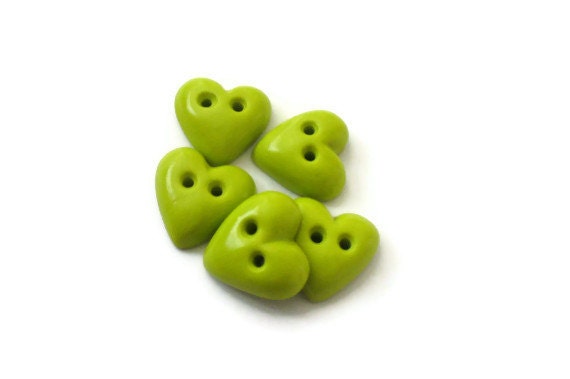 Wasabi heart buttons