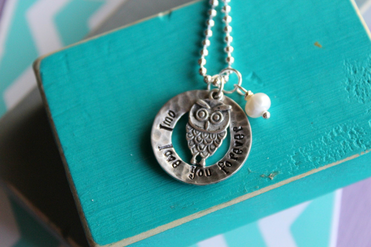 Owl Love you forever necklace