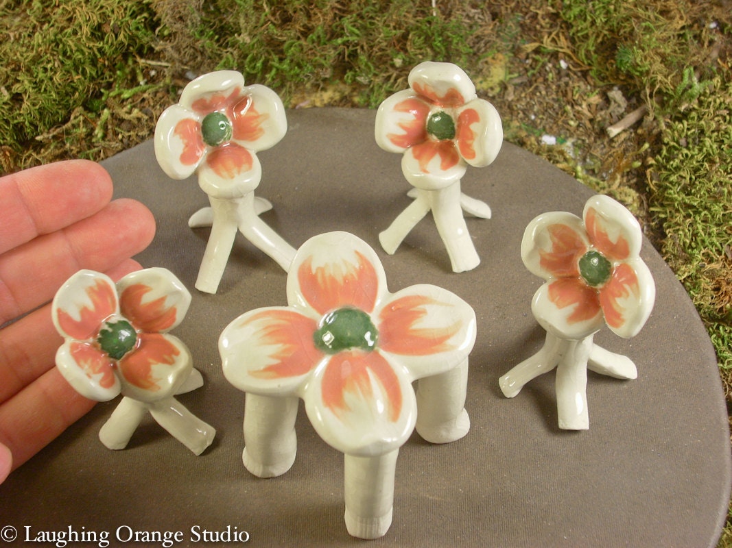 White Dogwood Table Set for the Fairy Garden